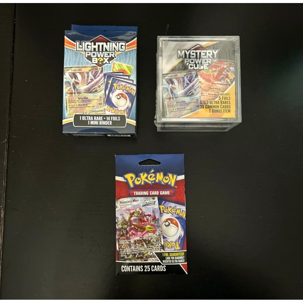 Pokemon Lightning Power Box Mystery Power Cube TCG Unopened Sealed Lot